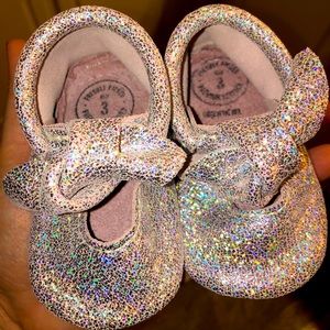 Freshly picked pink opal moccasins size 3 brand new